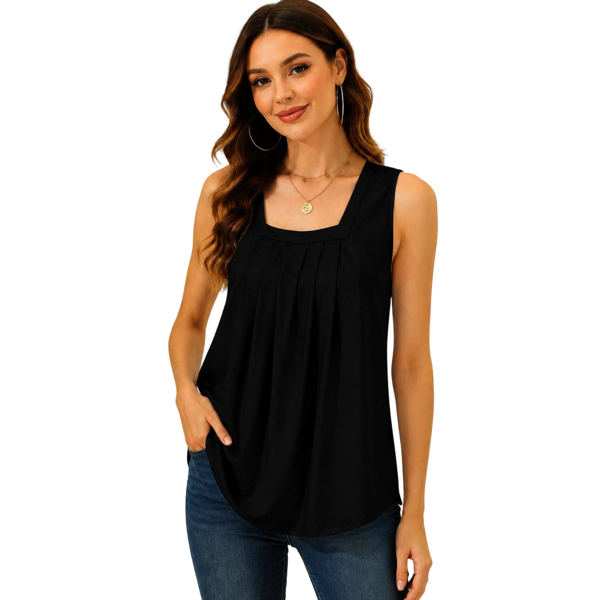 LunaFit – Camiseta sin mangas ligera de verano