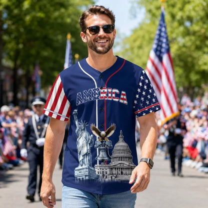 HonorNation – Camiseta de Béisbol Conmemorativa de 250 Años