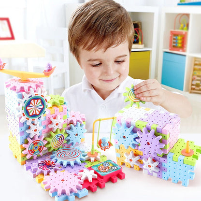 BrainBoost Builders – Montessori-Zahnrad-Bausteine