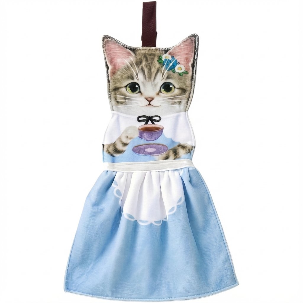 PurrfectlyClean – Toallas de mano con estampado de gatos de lo más divertidas