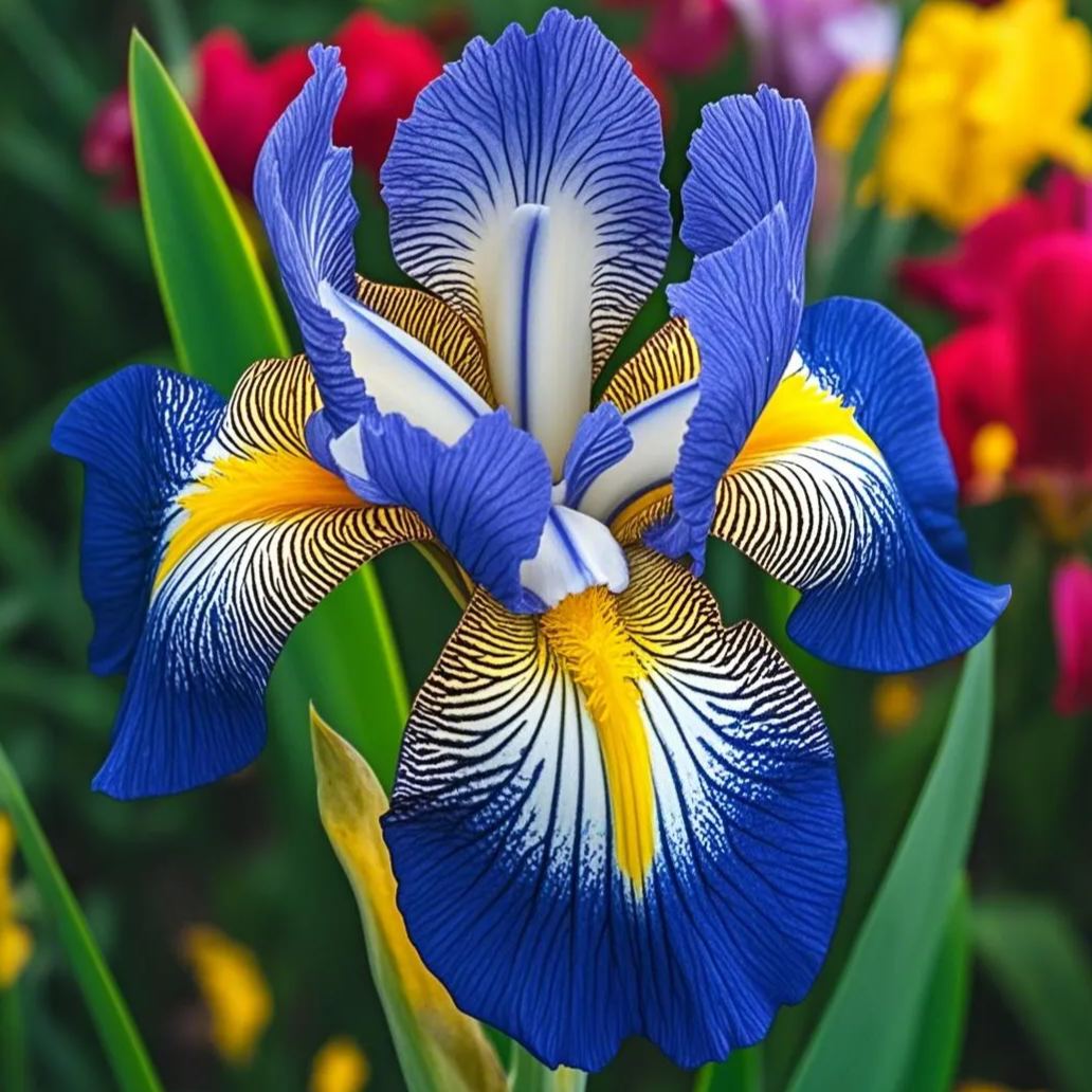 BloomAura – Exotische Hohe Bart-Schwertlilie