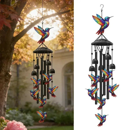 HummingAura – Campana de viento vintage colorida