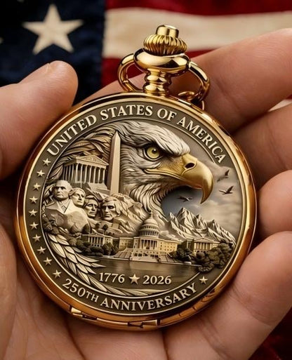 LibertyChrono – Reloj de Bolsillo 250 Aniversario de EE. UU.