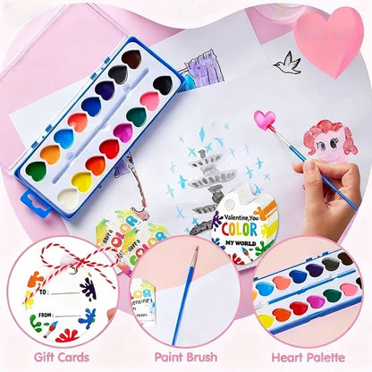 🎨Mini-Aquarellfarbkasten 2026 zum Valentinstag | Romantisches Kunstgeschenk💖
