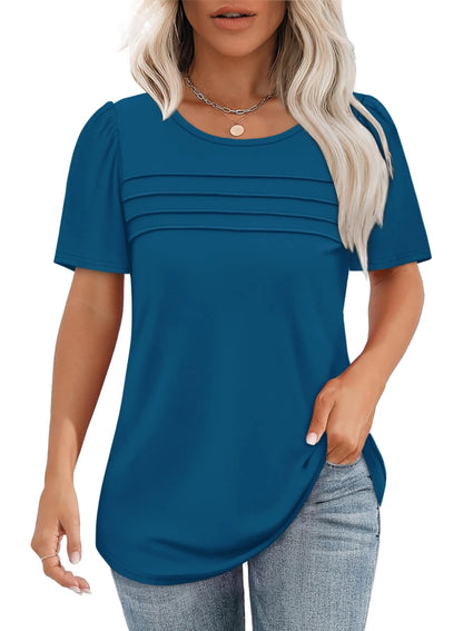 AirSilk – Camiseta de moda plisada ligera