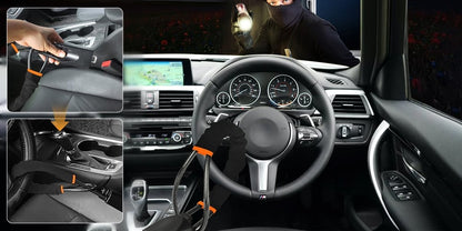 DriveDefender | Sistema antirrobo para coche con bloqueo del cinturón de seguridad y el volante