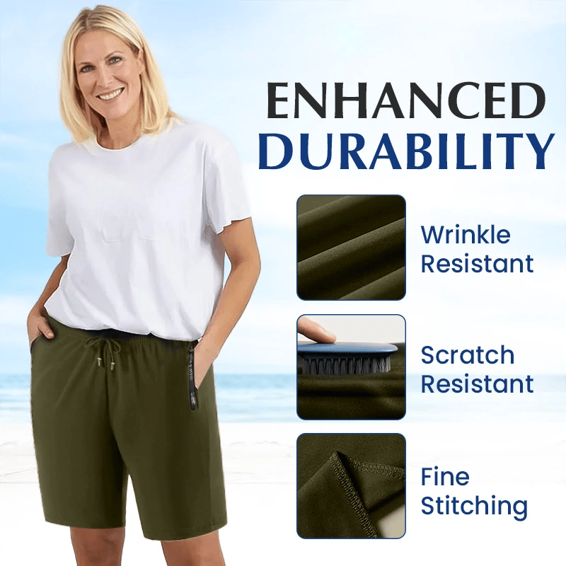 CoolStride – Atmungsaktive Eisseiden-Stretchshorts