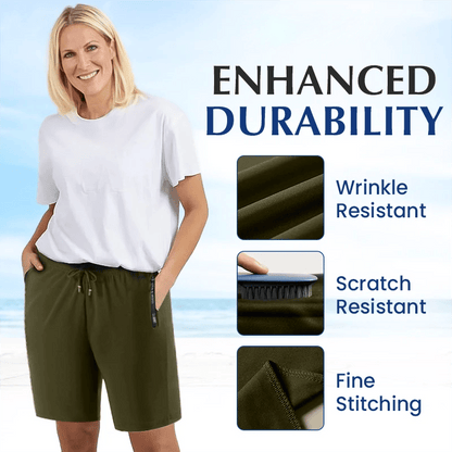 CoolStride – Atmungsaktive Eisseiden-Stretchshorts