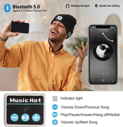SmartWarm – Gorro Bluetooth unisex