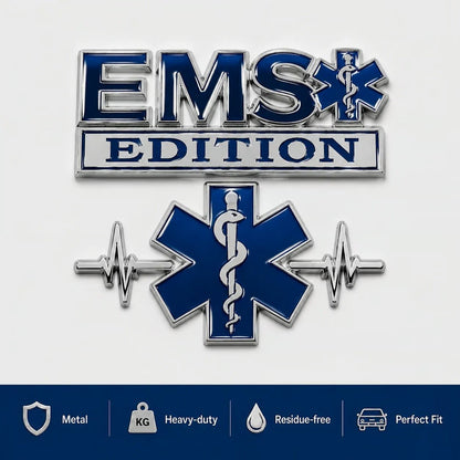 RapidResponse – Insignia metálica vehicular de EMS