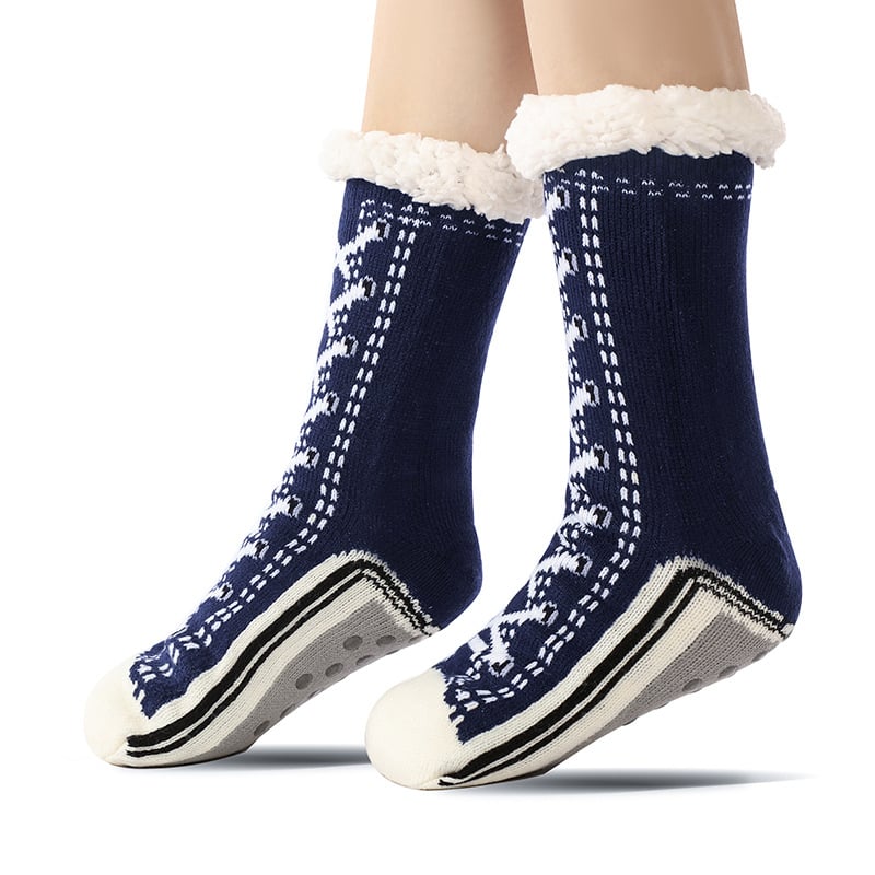 ToastyToes - Calcetines tipo pantufla de forro polar antideslizantes