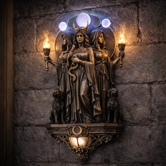 LunaHecate – Lámpara de pared mística