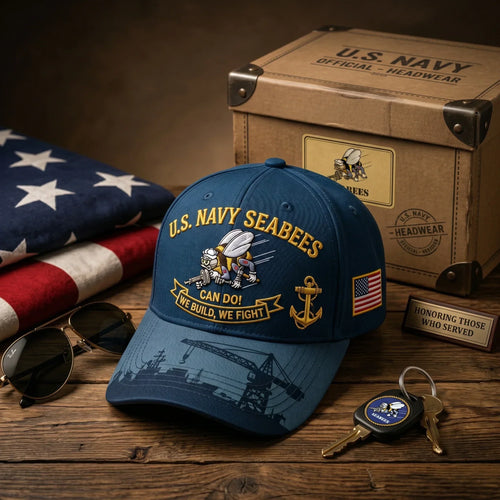 Seabee - Gorra de homenaje "¡Sí se puede!" de los Seabees de la Marina de EE. UU. 🇺🇸