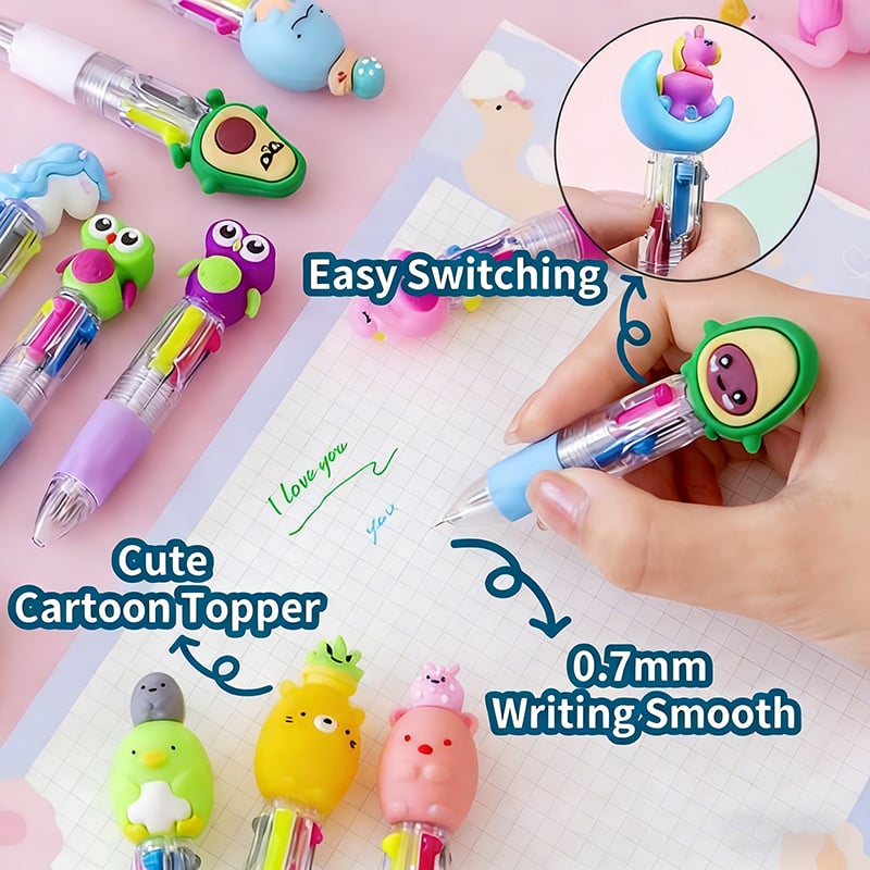 VividWrite - Bolígrafo multicolor divertido y portátil