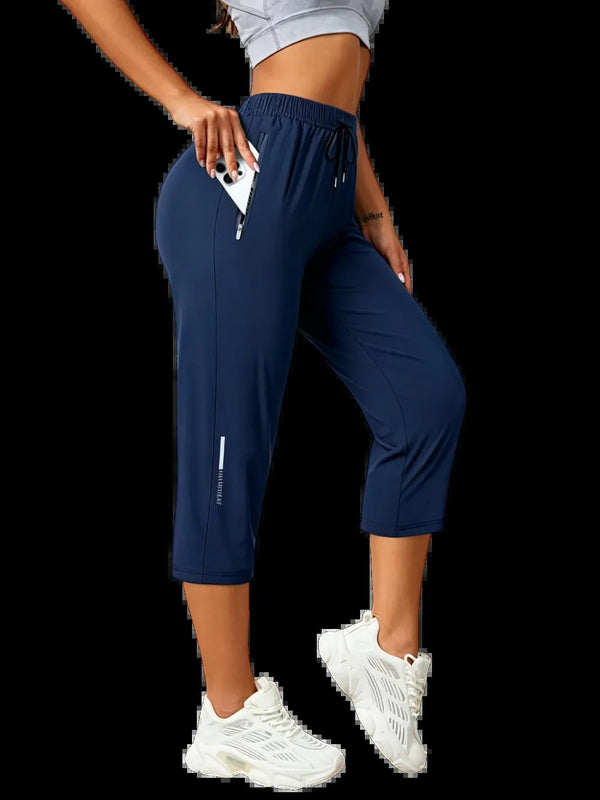 UrbanFlex – Leichte Damen-Caprihose mit Kordelzug für den Sommer