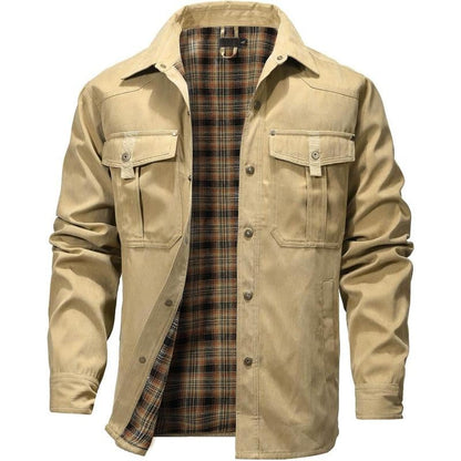 VistaWork – Camisaco utilitario versátil con forro de franela