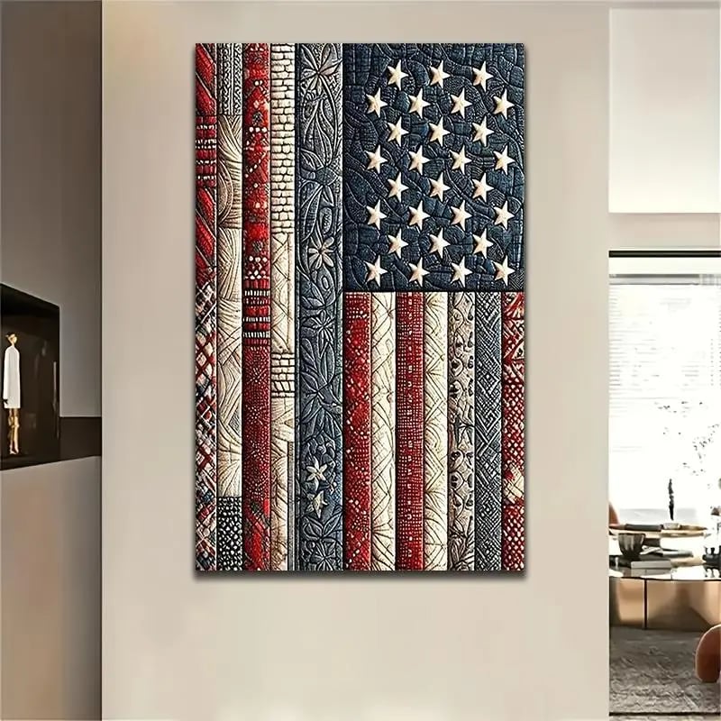 DiamondCraft – DIY 5D-Diamant-Malset „Amerikanische Flagge“