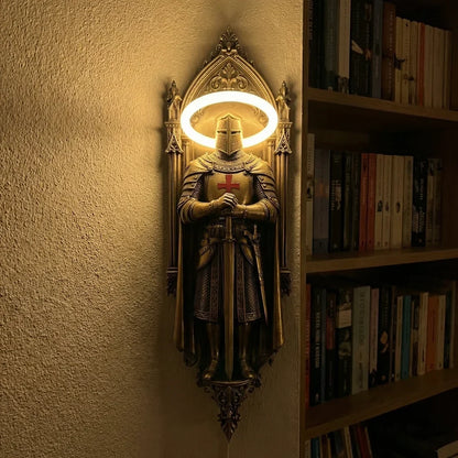 KnightGlow – Lámpara de Pared Caballero Medieval