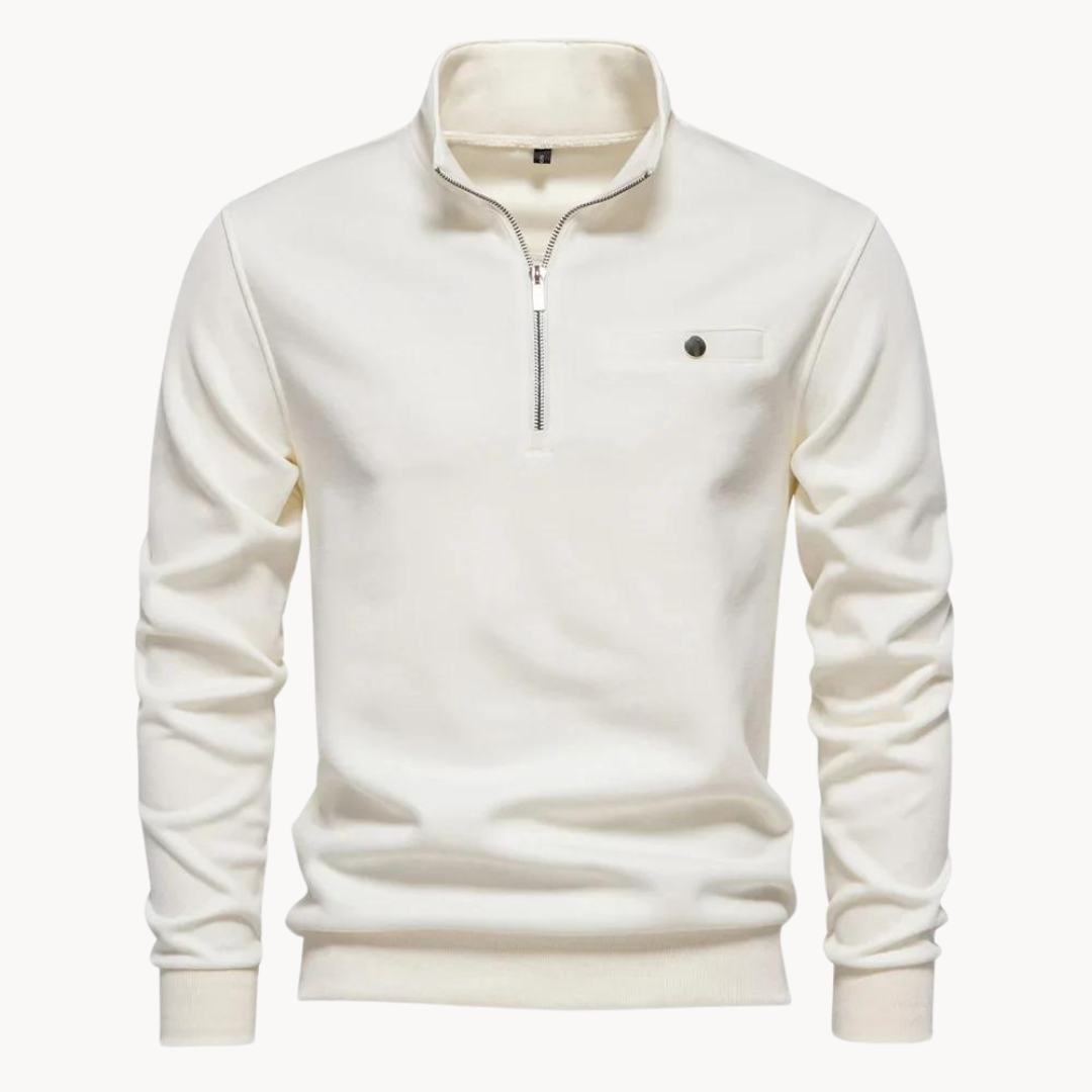 Lennox Mock-Neck-Pullover mit Reißverschluss | ALEVITA