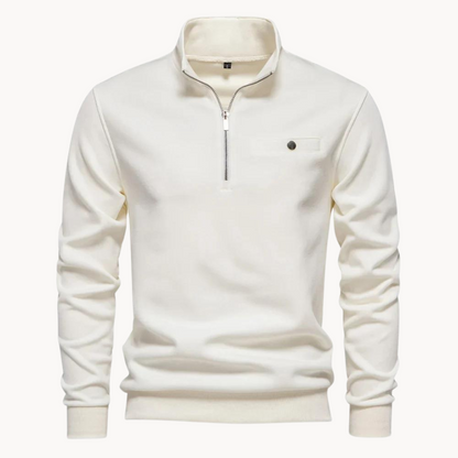 Lennox Mock-Neck-Pullover mit Reißverschluss | ALEVITA