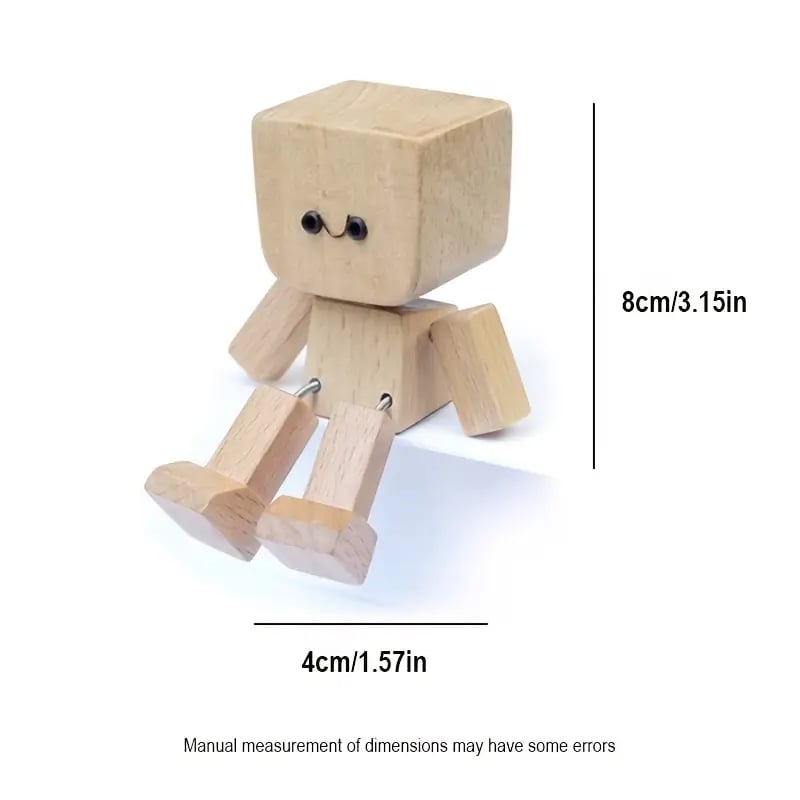WoodyBuddy | Adorable cabezón de madera para decorar el salpicadero