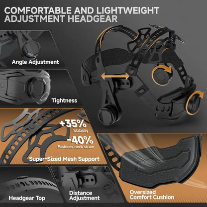 WeldVision Elite – Casco inteligente de 6 sensores
