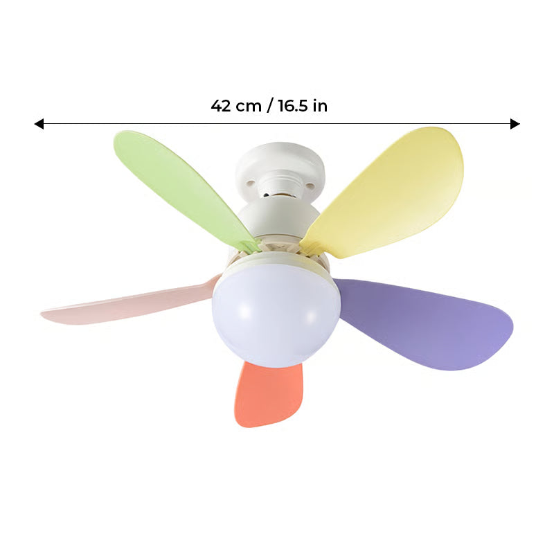 BreezeGlow – Ventilador de Techo de Casquillo con Iluminación LED Ajustable