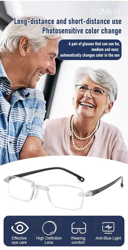 TitanView – Gafas presbícicas con luz azul adaptativa