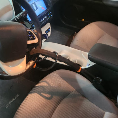DriveDefender | Sistema antirrobo para coche con bloqueo del cinturón de seguridad y el volante