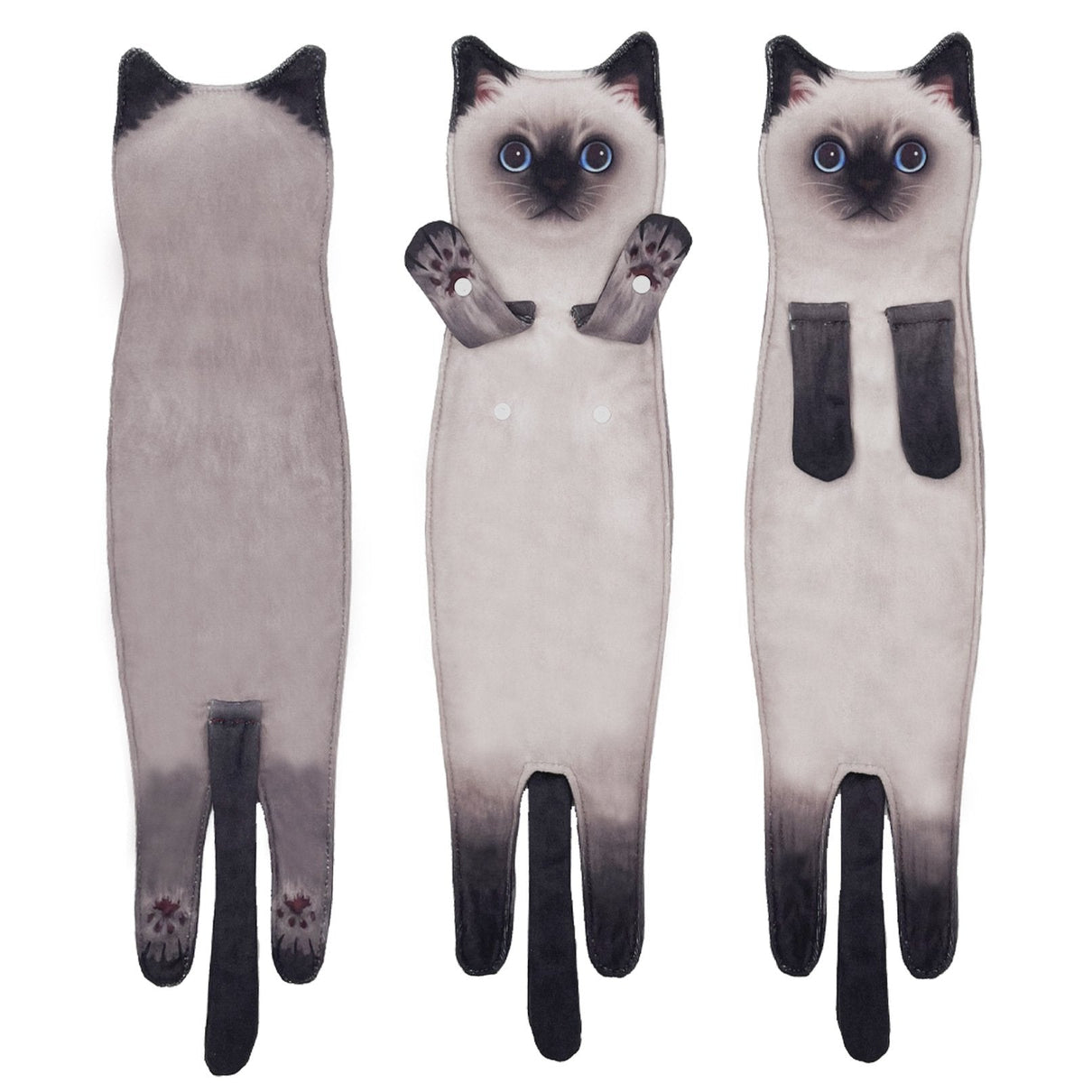 PurrfectlyClean – Toallas de mano con estampado de gatos de lo más divertidas
