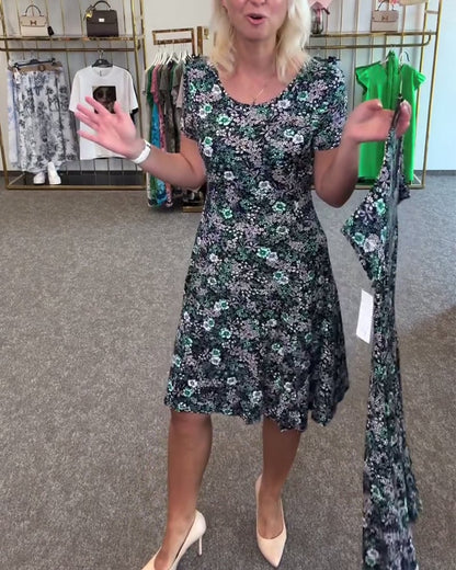 EleganceFit – Bedrucktes Kleid mit schlanker Taille