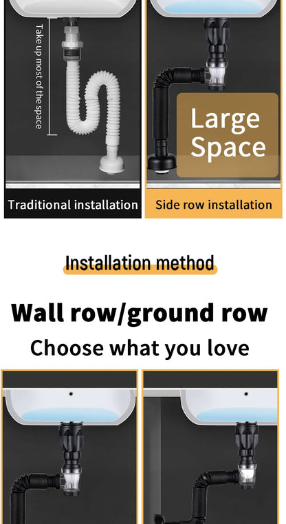 FlowFlex – Verstellbares Spülbecken-Abflussrohr