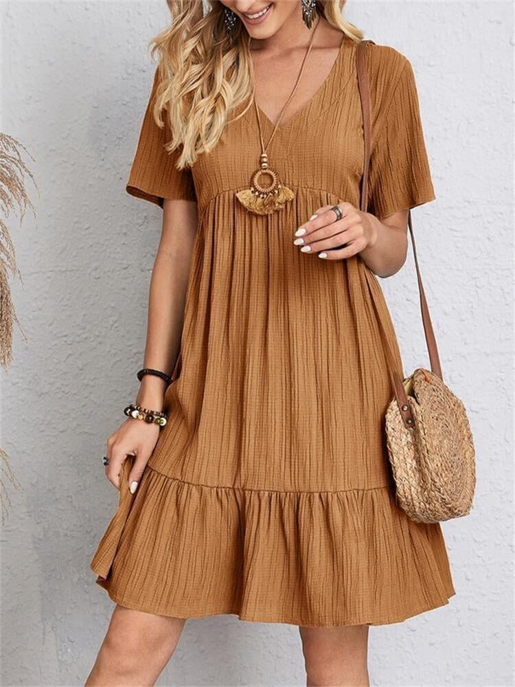 VintageMuse – Damen-Oberteil mit V-Ausschnitt im Retro-Stil