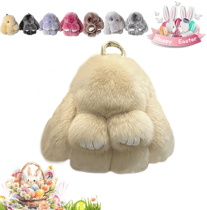 HopCharm – Llavero de peluche con conejito adorable