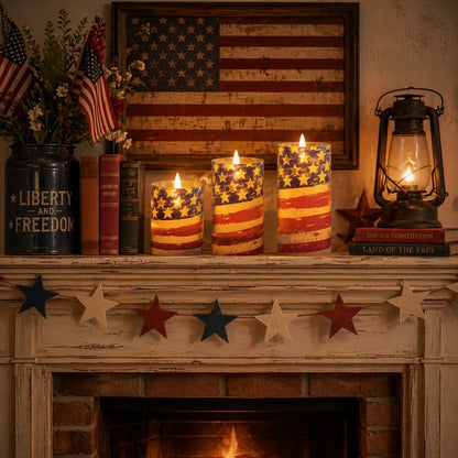 FreedomFlame – Von den USA inspirierte flammenlose Kerzenkollektion