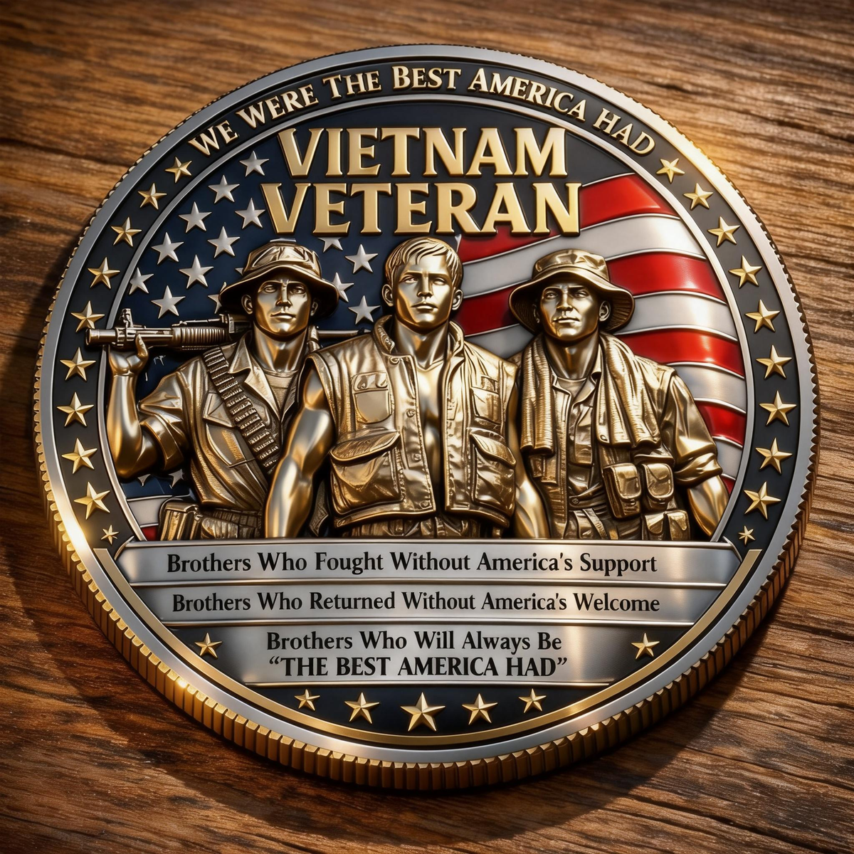 BrotherhoodMint – Moneda Conmemorativa de la Guerra de Vietnam