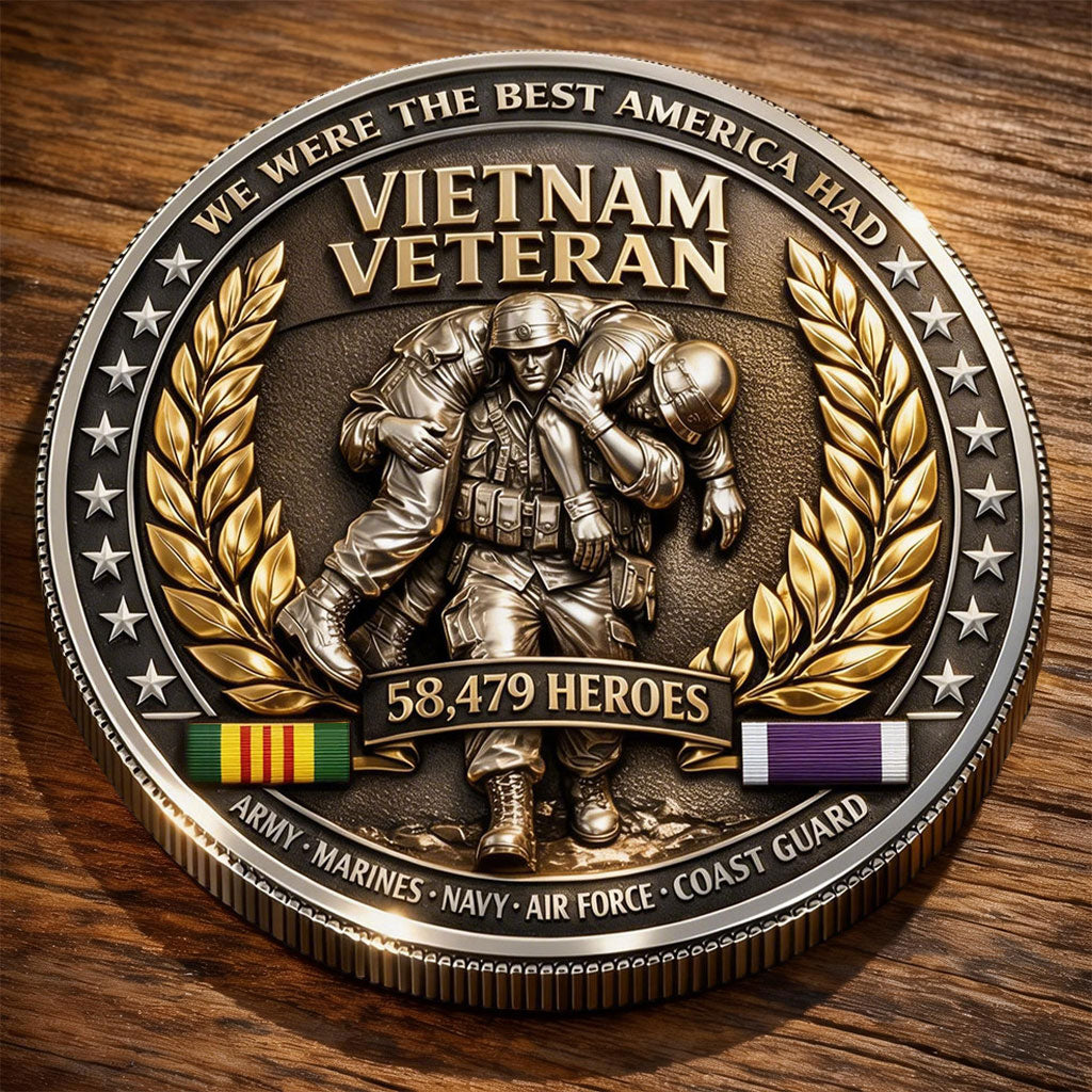 BrotherhoodMint – Moneda Conmemorativa de la Guerra de Vietnam