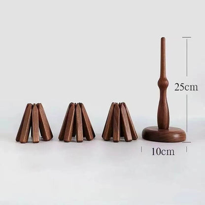 Tapete artístico de nogal