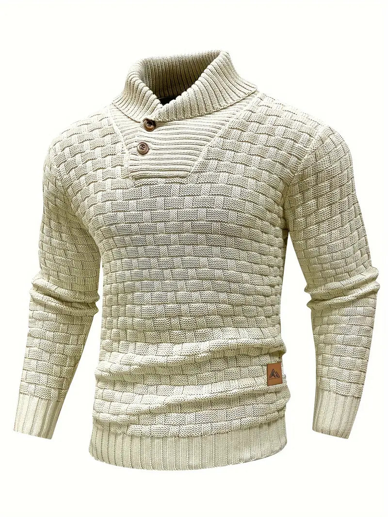 Leo-Strickpullover mit Knopfleiste | ALEVITA