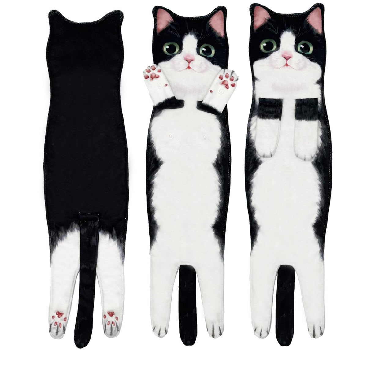 PurrfectlyClean – Toallas de mano con estampado de gatos de lo más divertidas