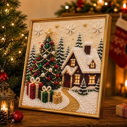 PearlCraft – Kit de pintura de diamante 3D premium de Navidad