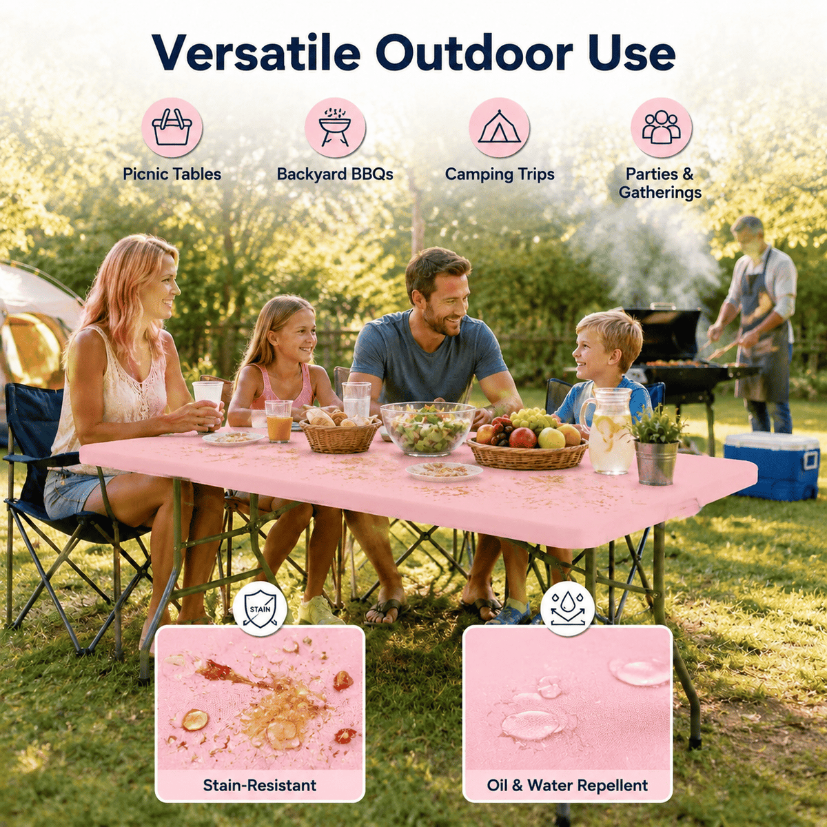 PicnicShield – Protector de Mesa de Ajuste Elástico