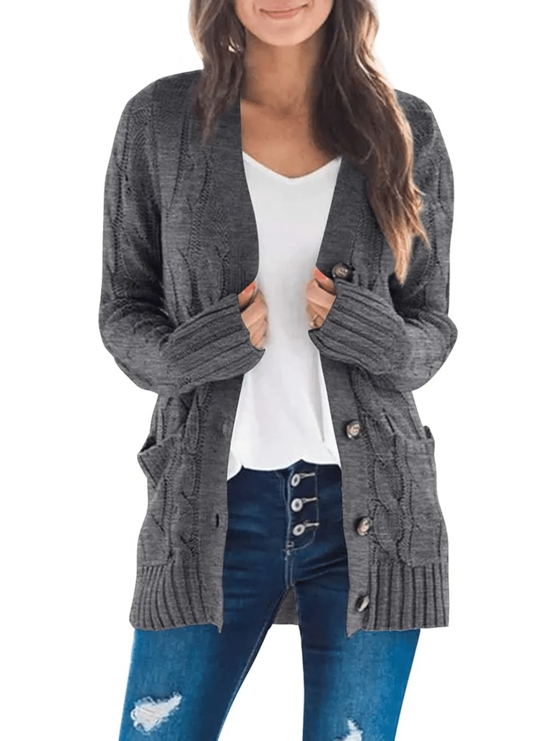 Velora – Cárdigan elegante con botones