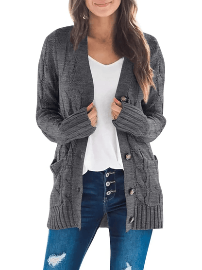 Velora – Cárdigan elegante con botones
