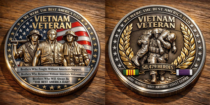 BrotherhoodMint – Moneda Conmemorativa de la Guerra de Vietnam