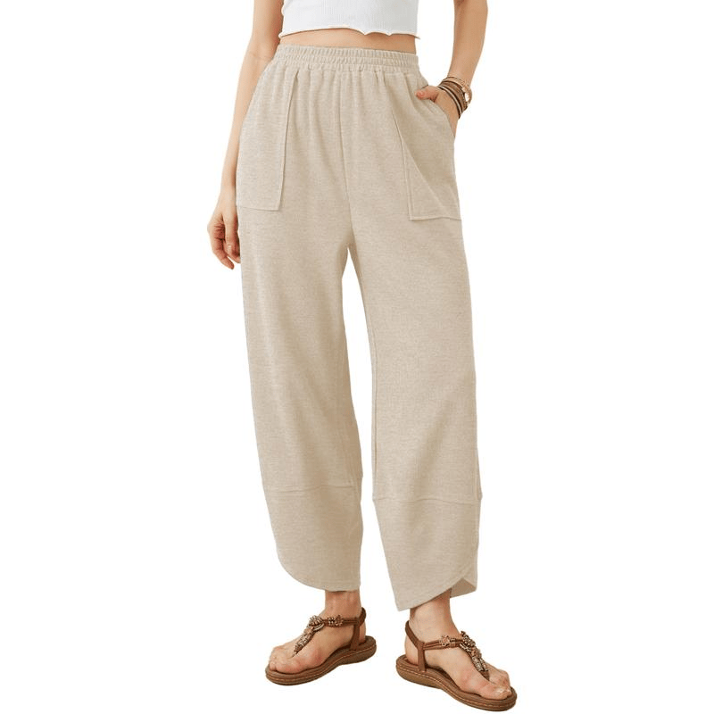 LuxeFlow – Pantalones Harén Palazzo de Pierna Ancha para Mujer