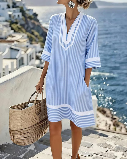 UrbanStripe – Alltagskleid mit Taschen für den Sommer