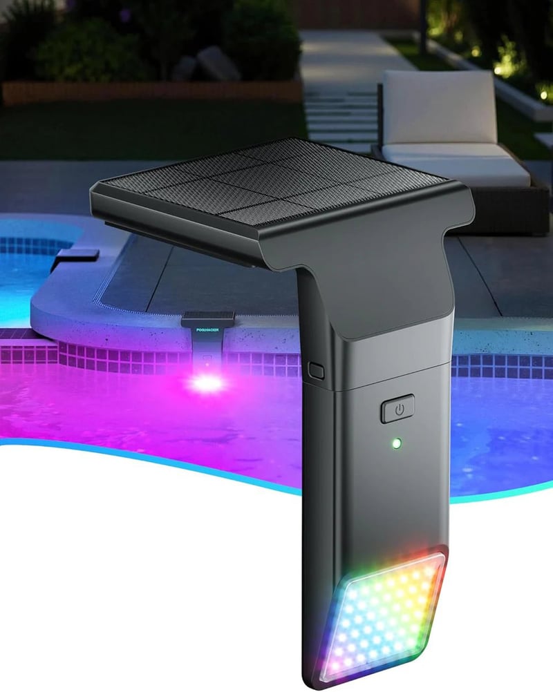 PoolShine – Luz ambiental junto a la piscina con energía solar