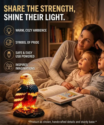 MajestiGlow – Lámpara decorativa de águila con alimentación USB