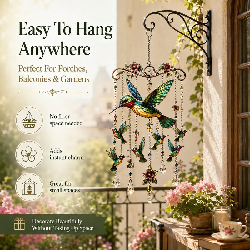 HumiGrace – Elegante carrillón de viento de colibrí